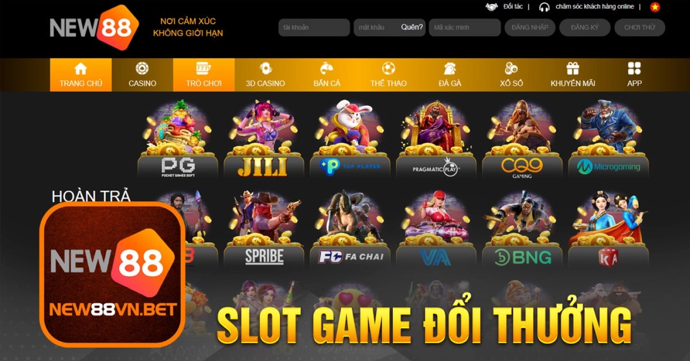 Các trò chơi phổ biến tại casino trực tuyến New88